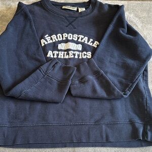 Aeropostale Women's Navy Crewneck Sweater